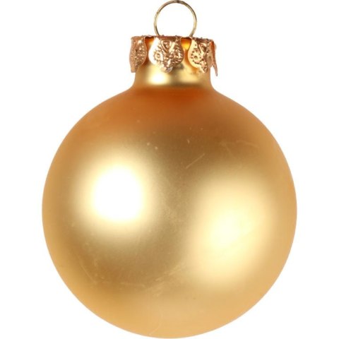 Bombki szklane złote 6 cm - komplet 12 szt.