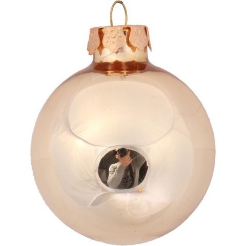 Bombki szklane złote 6 cm - komplet 12 szt.
