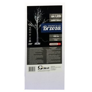 Drzewko świetlne LED 150 cm - białe, zewnętrzne IP44