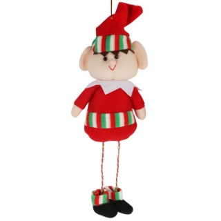 Elf psotnik – figurka elfa na Adwent 32 cm, czerwona