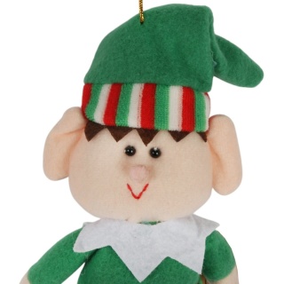 Elf psotnik – figurka elfa na Adwent 32 cm, zielona