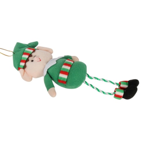 Elf psotnik – figurka elfa na Adwent 32 cm, zielona