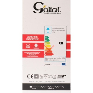 Lampki 1000 LED ciepła biel 50 m z programatorem i timerem – IP44