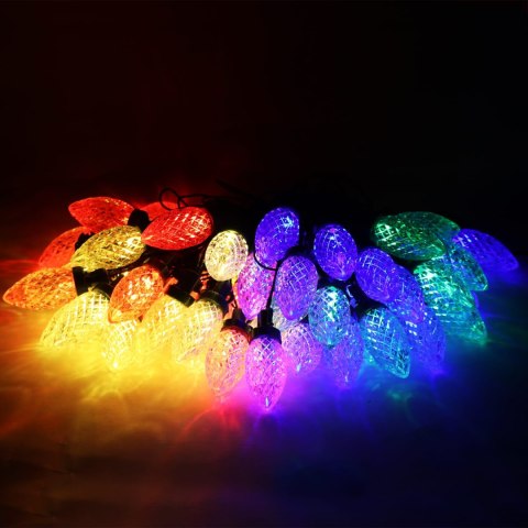 Lampki choinkowe szyszki 50 LED 7 m - multikolor