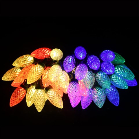 Lampki choinkowe szyszki 50 LED 7 m - multikolor