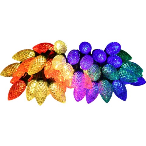 Lampki choinkowe szyszki 50 LED 7 m - multikolor
