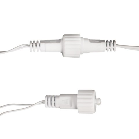 Lampki sople 300 LED 9 m z efektem flash - ciepła biel, IP44