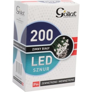 Lampki zewnętrzne 200 LED zimna biel 10 m IP44