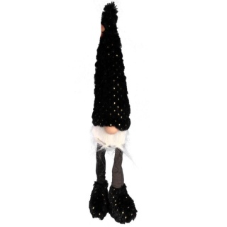 Skrzat skandynawski 42 cm – czarny z połyskującą czapą