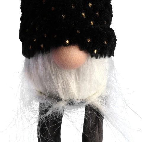Skrzat skandynawski 42 cm – czarny z połyskującą czapą